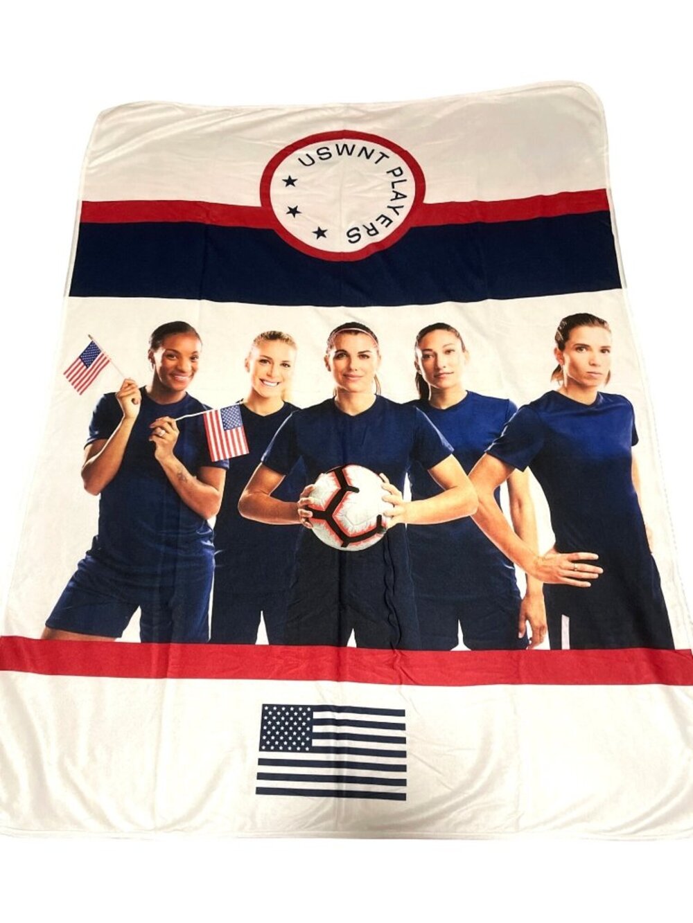 Soccer World Cup Olympic Team United States Womens USWNT Throw Blanket FIFA - Picture 10 of 10